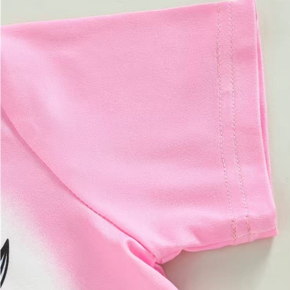 Peace, Love  & Mermaids , T-Shirt & Flared Pant Set for Summertime - Picture 4 of 6